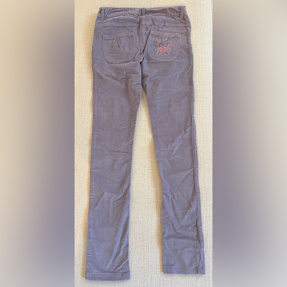 Stylish Gray Pants with Embroidered Detail (12 girls)